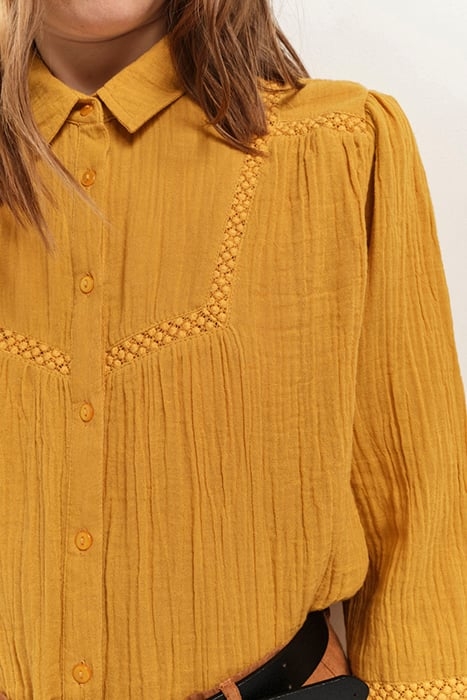 CHLOE - HONEY EMBROIDERED PLAID SHIRT 4