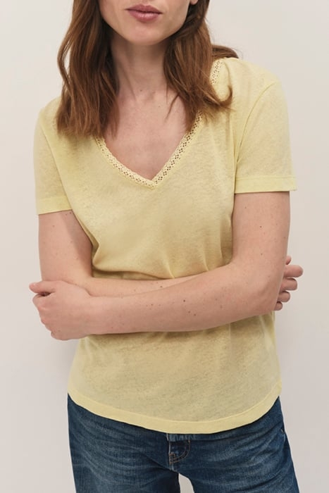 MANIA - MIMOSA COTTON LINEN T-SHIRT 3