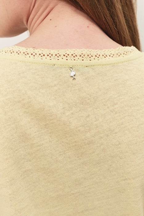 MANIA - MIMOSA COTTON LINEN T-SHIRT 4