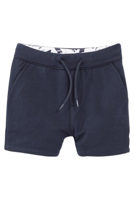 BABY BOYS' NAVY/ORIGAMI PRINT REVERSIBLE SHORTS 1