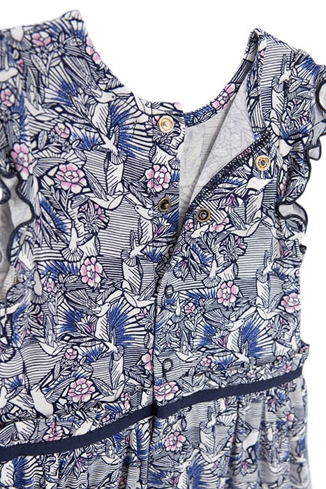 BABY GIRLS' ECRU DRESS WITH HUMMINGBIRD WAX PRINT 3