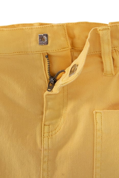 GIRLS' YELLOW DENIM SKIRT WITH ROCK JUNGLE PRINT SCARF 5