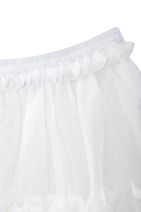 GIRLS’ OFF-WHITE SKIRT WITH RUFFLED TULLE 3