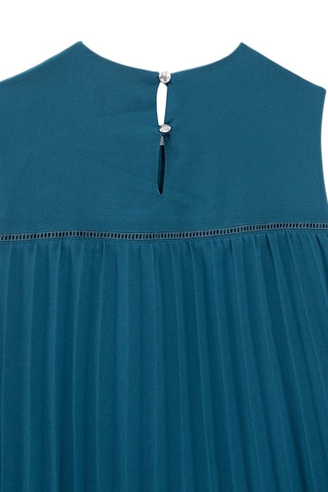 GIRLS’ GREEN PLEATED DRESS 4