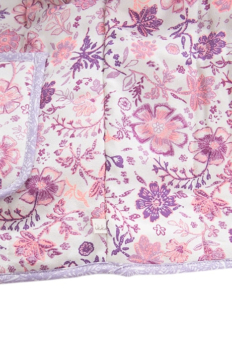 GIRLS’ OFF-WHITE JACKET WITH VIOLET FLOWER PRINT 6