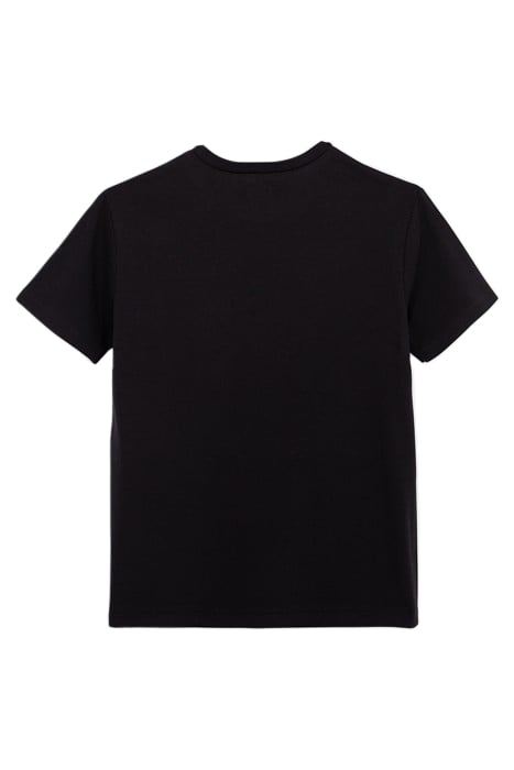 BOY'S BLACK CHEST POCKET T-SHIRT 2