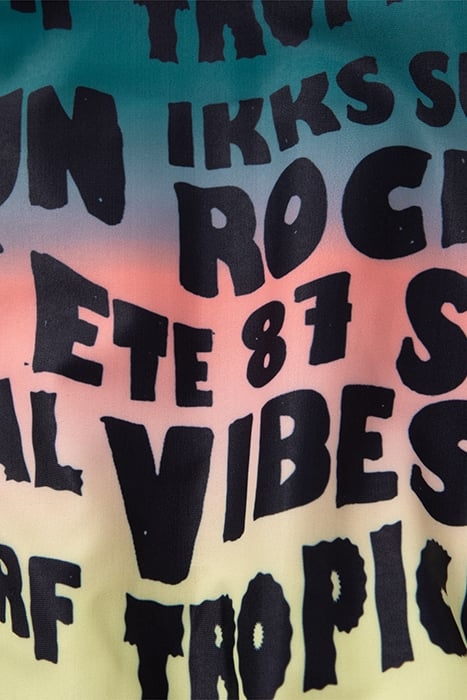 GIRLS’ BLACK SWIMSUIT WITH LETTER PRINT 6