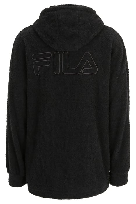 OVERSIZE TERRY FABRIC HOODIE BLACK 5