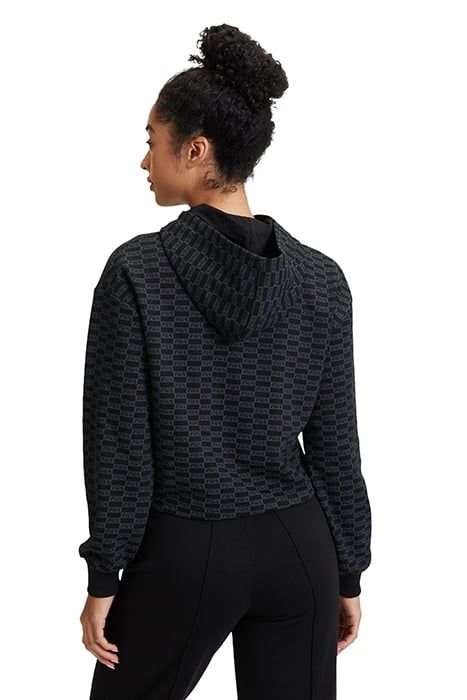 LAUREL AOP HOODY BLACK CHECKERED AOP 2