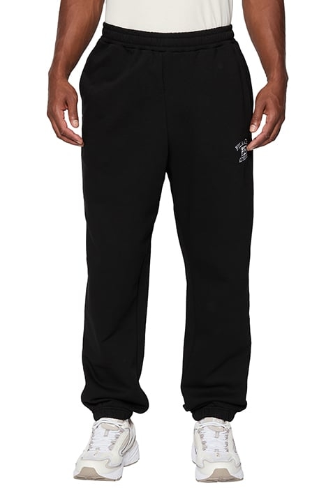 LEZHE GRAPHIC SWEAT PANTS BLACK 1