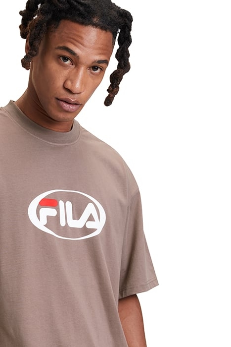 LEMOORE OVERSIZED LOGO TEE DEEP TAUPE 7