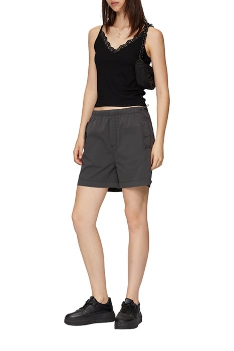 S.OLIVER-QS SHORTS GREY/BLACK 2