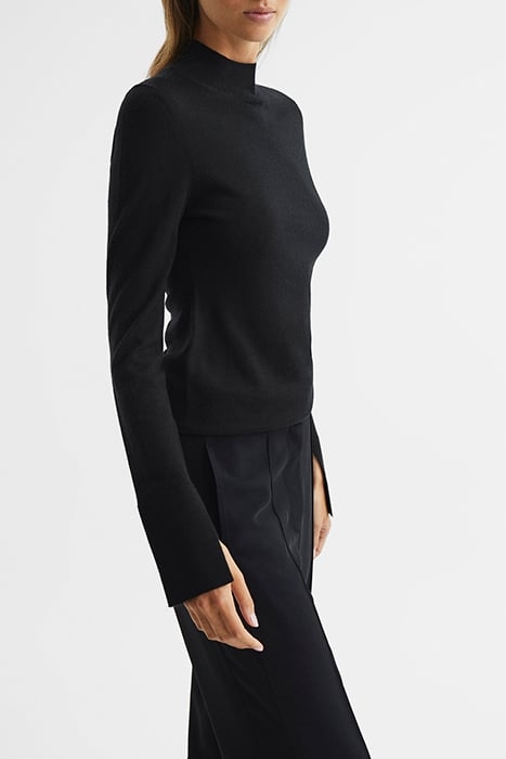 SASHA-MERINO SPLIT SLEEVE BLACK 5