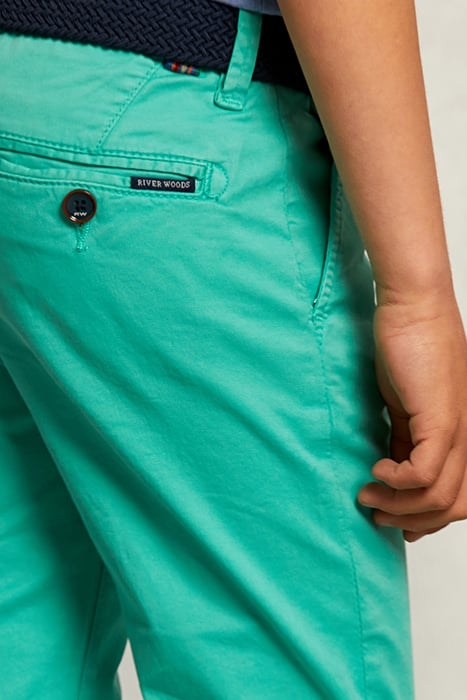 SLIM FIT CHINO PANTS GREEN 3
