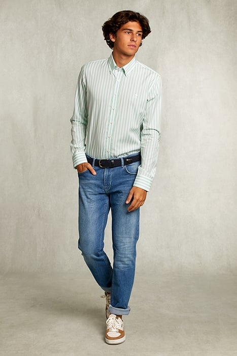 TIGHT FIT 5-POCKET LIGHT STONE JEANS 3