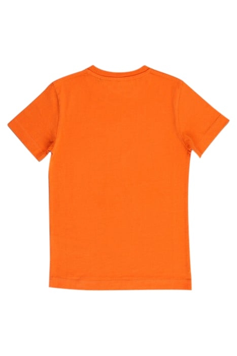 NORMAL FIT BASIC T-SHIRT IN SUNRISE ORANGE 2
