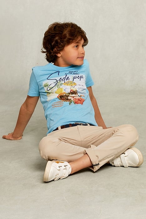 NORMAL FIT BASIC T-SHIRT BORA BORA MEL BLUE 3