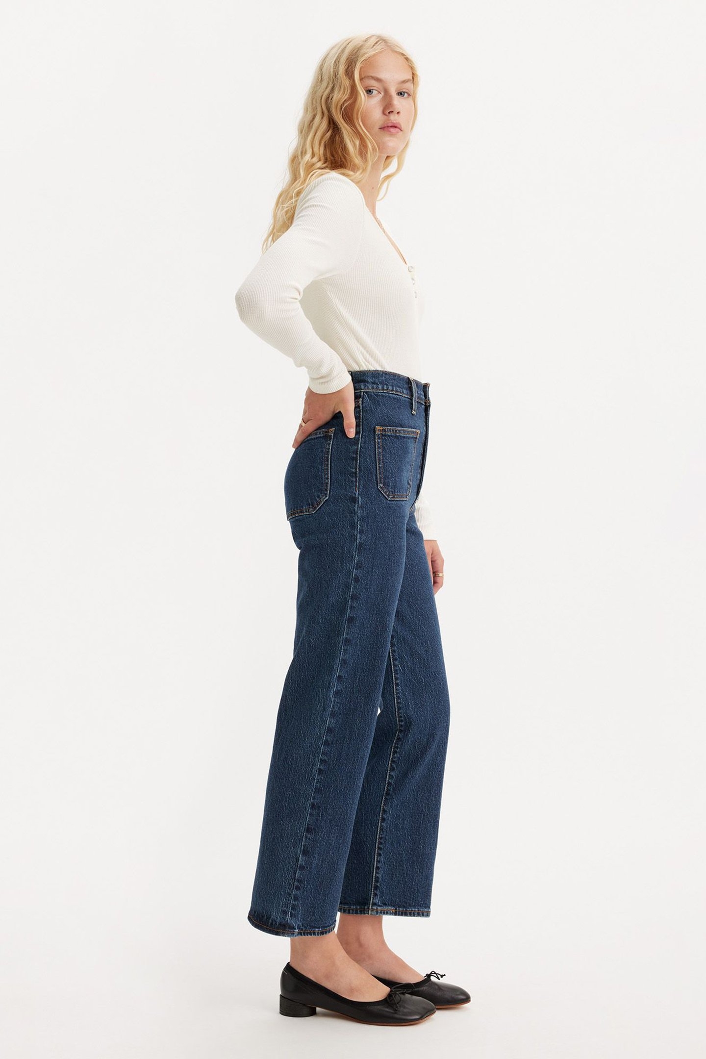 RIBCAGE STRAIGHT PATCH POCKET JEANS 5