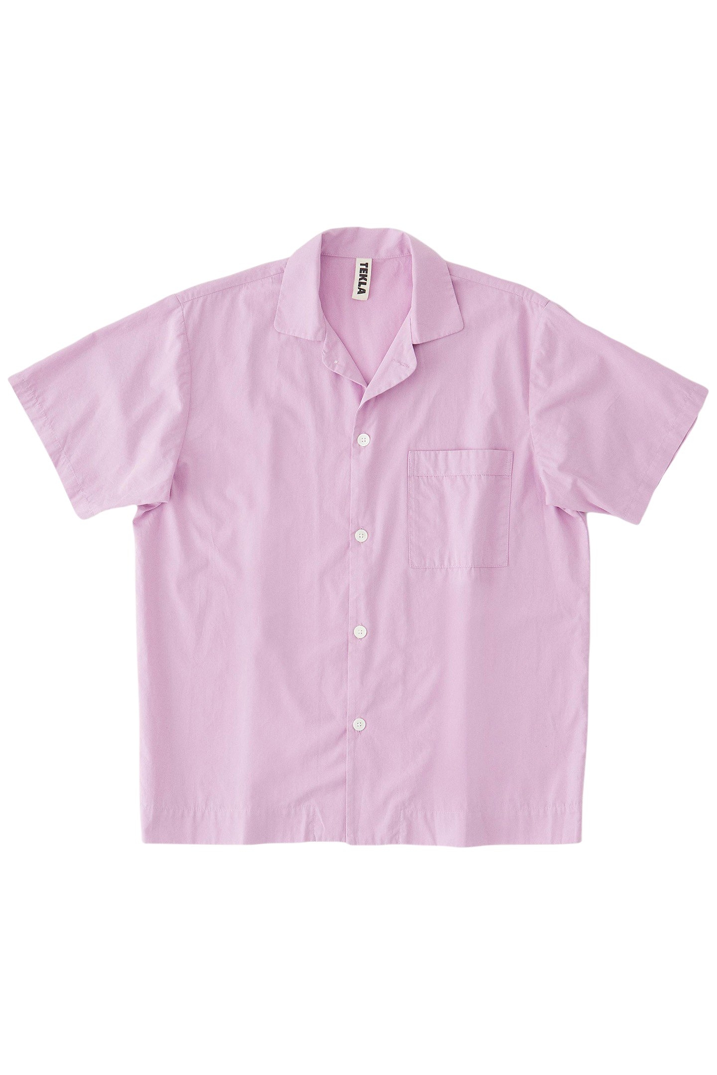 UNISEX POPLIN, SHORT SLEEVE SHIRT PURPLE PINK 3