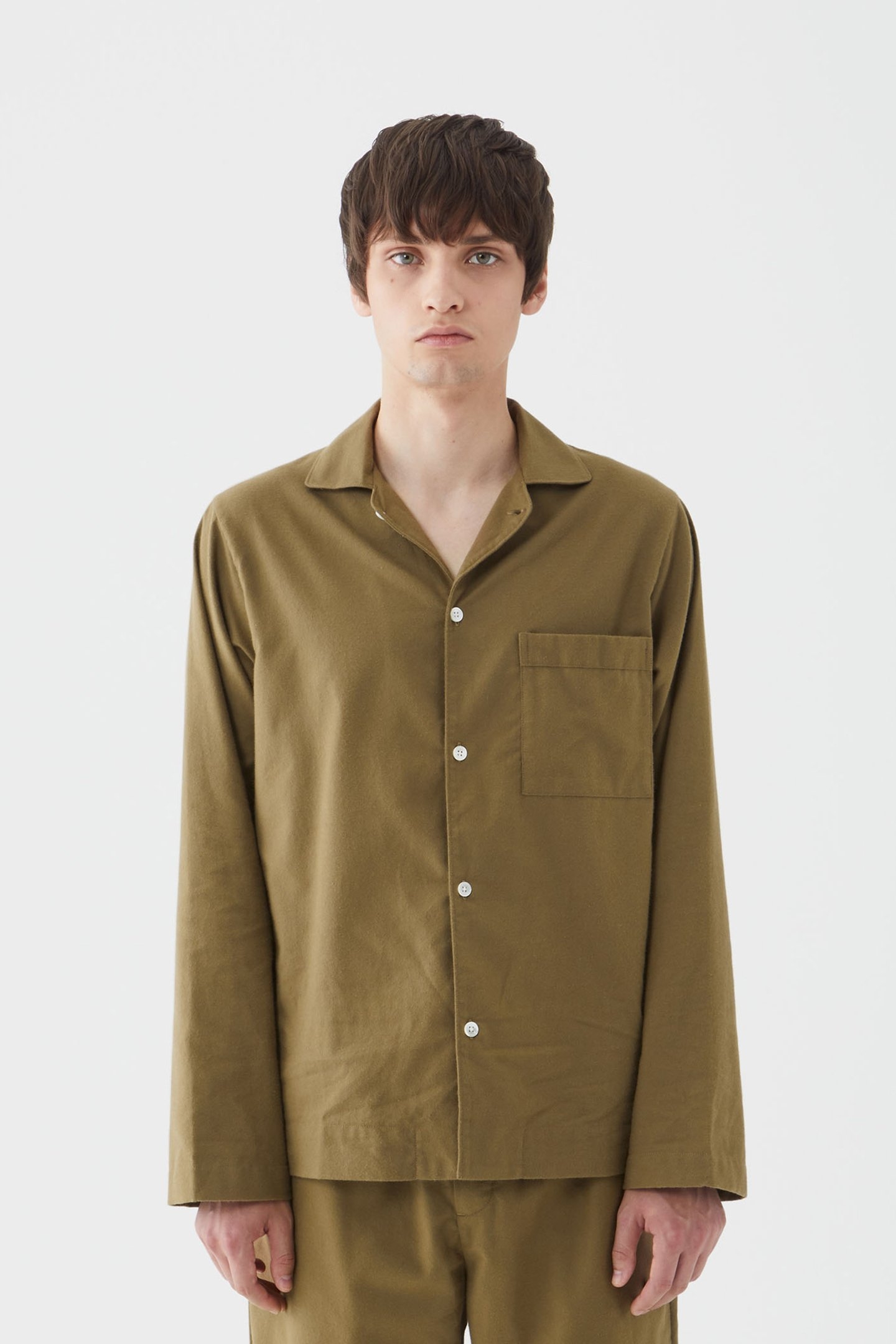 UNISEX FLANNEL, PYJAMAS SHIRT MOSS 1