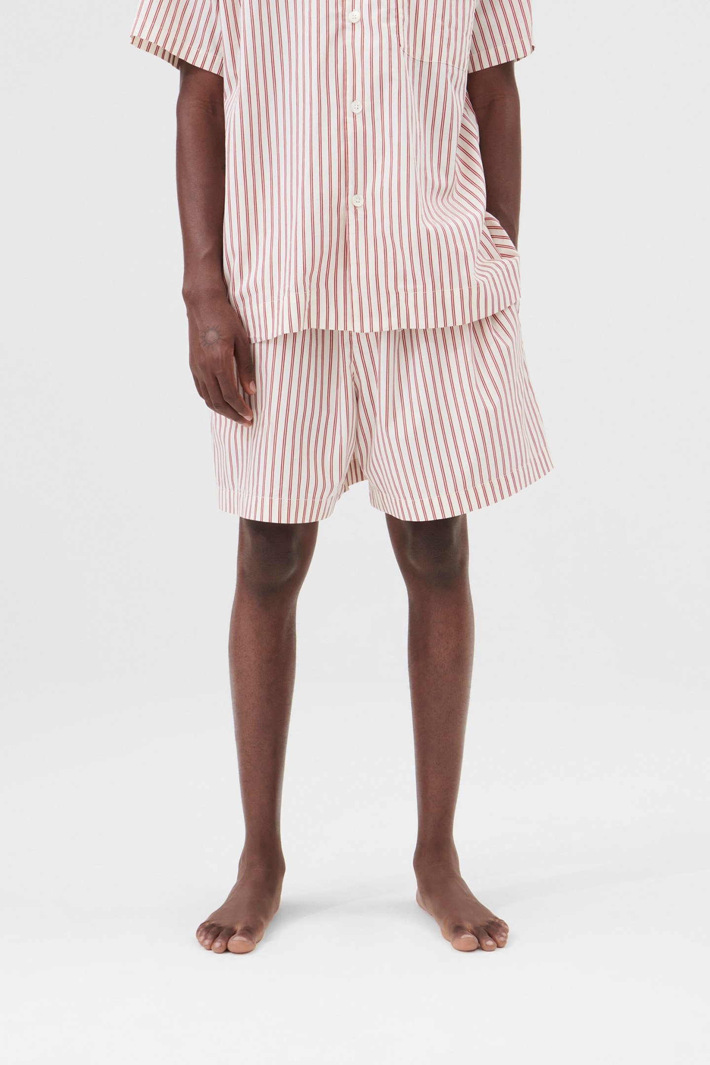 UNISEX POPLIN, PYJAMAS SHORTS POLKA STRIPES 1