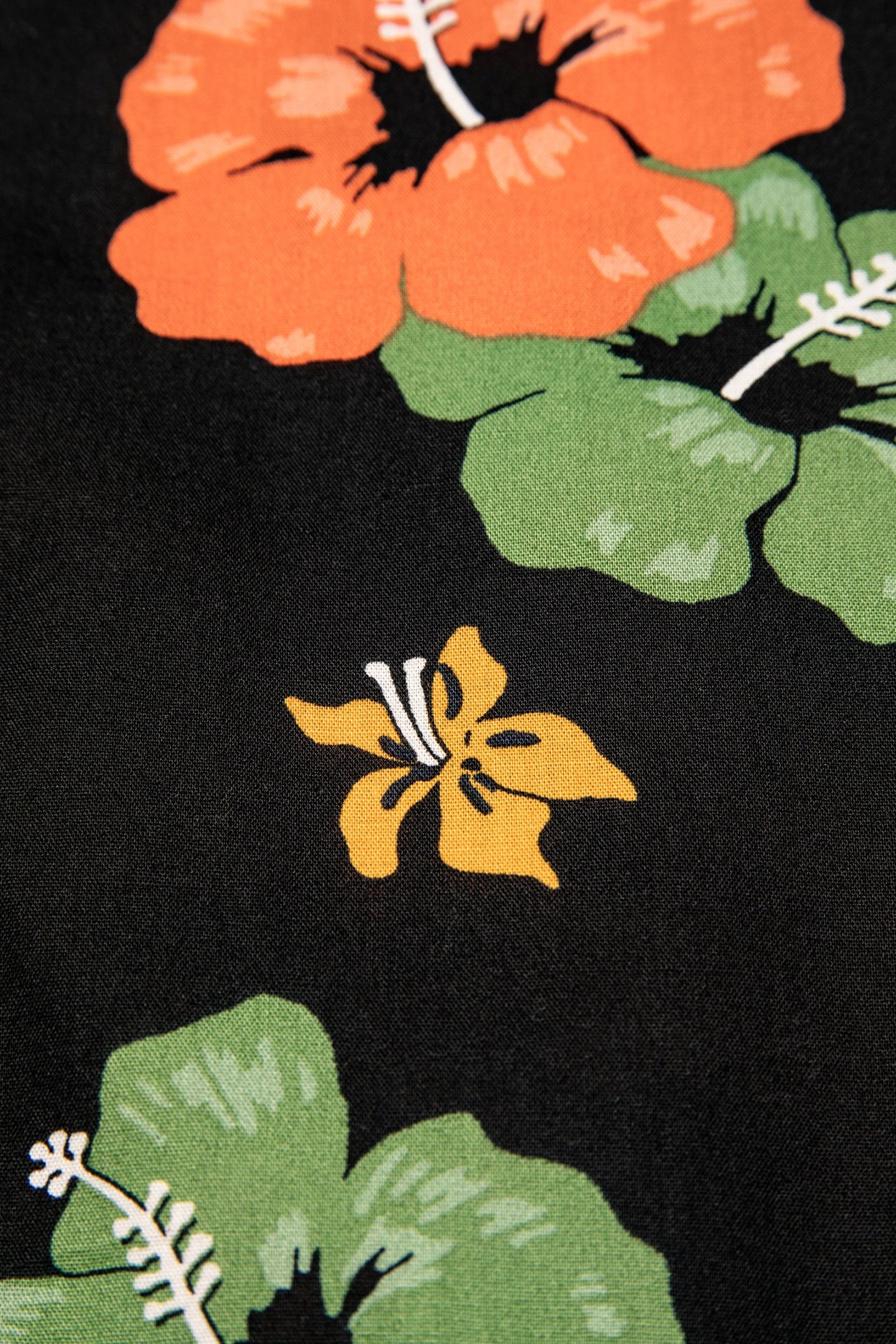 ARVID FLOWER HAWAII SHIRT BLACK 7