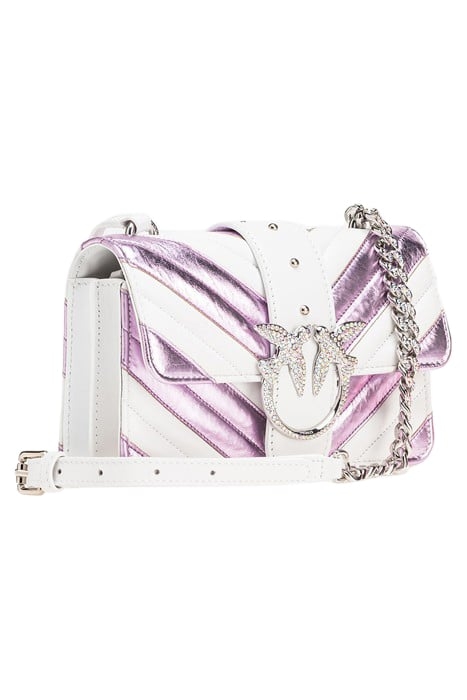 LOVE ONE MINI CL NAPPA CON INS PINK/WHITE-SHINY NICKEL 2