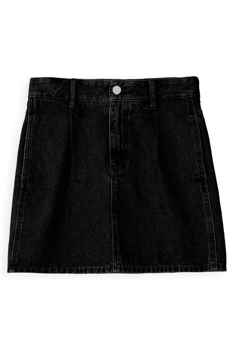 SKIRT CONTRAST DENIM BLACK 4