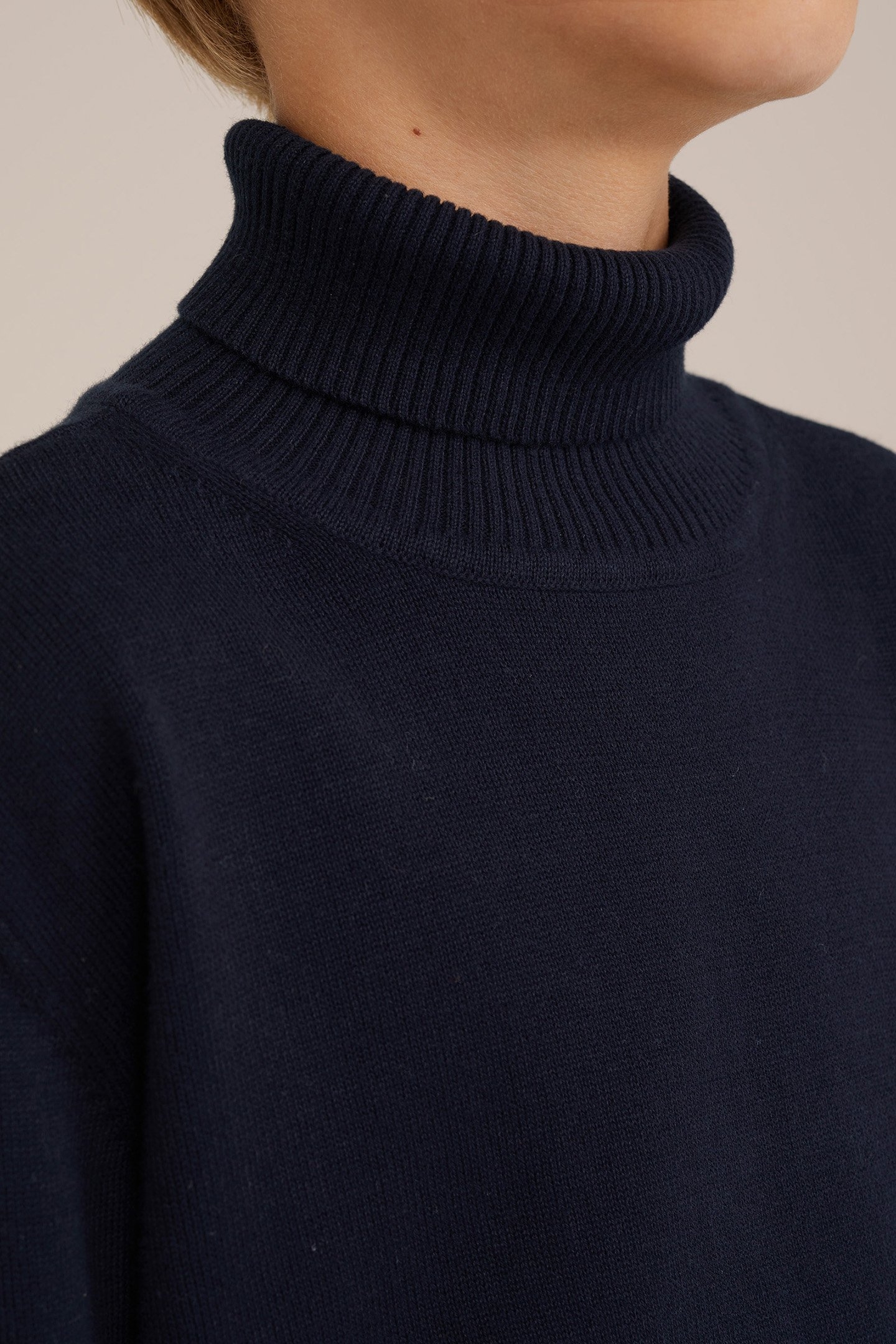 KNITTED PULLOVER DARK BLUE 5