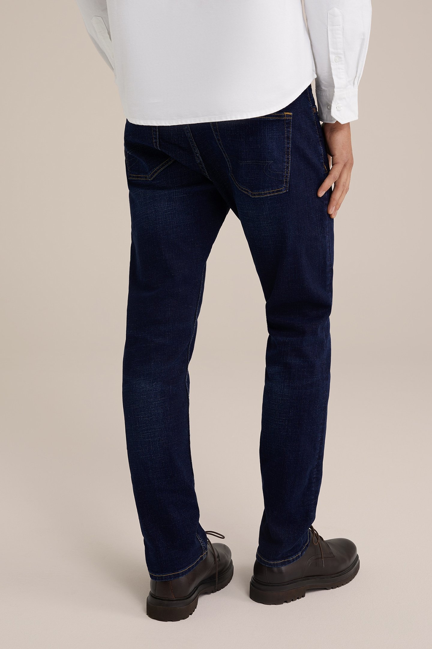 5-POCKET MID WAIST DARK BLUE 2