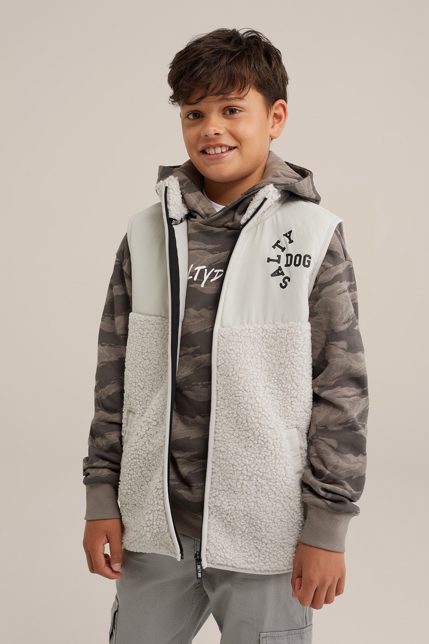 BODYWARMER OFF-WHITE 1