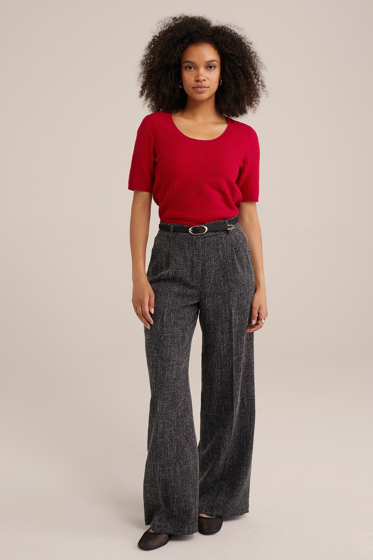 KNITTED PULLOVER BRIGHT RED 3