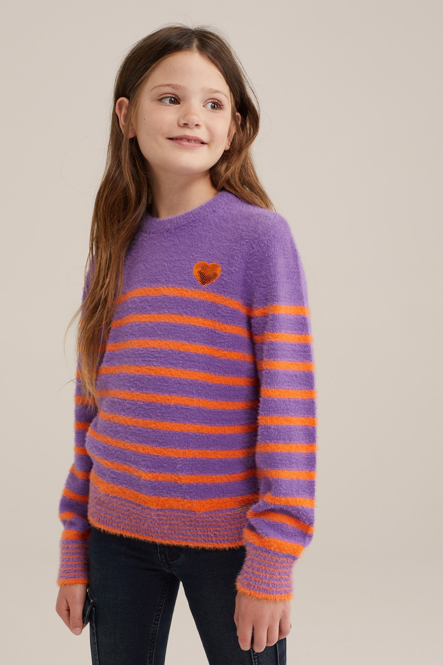 KNITTED PULLOVER PURPLE 1