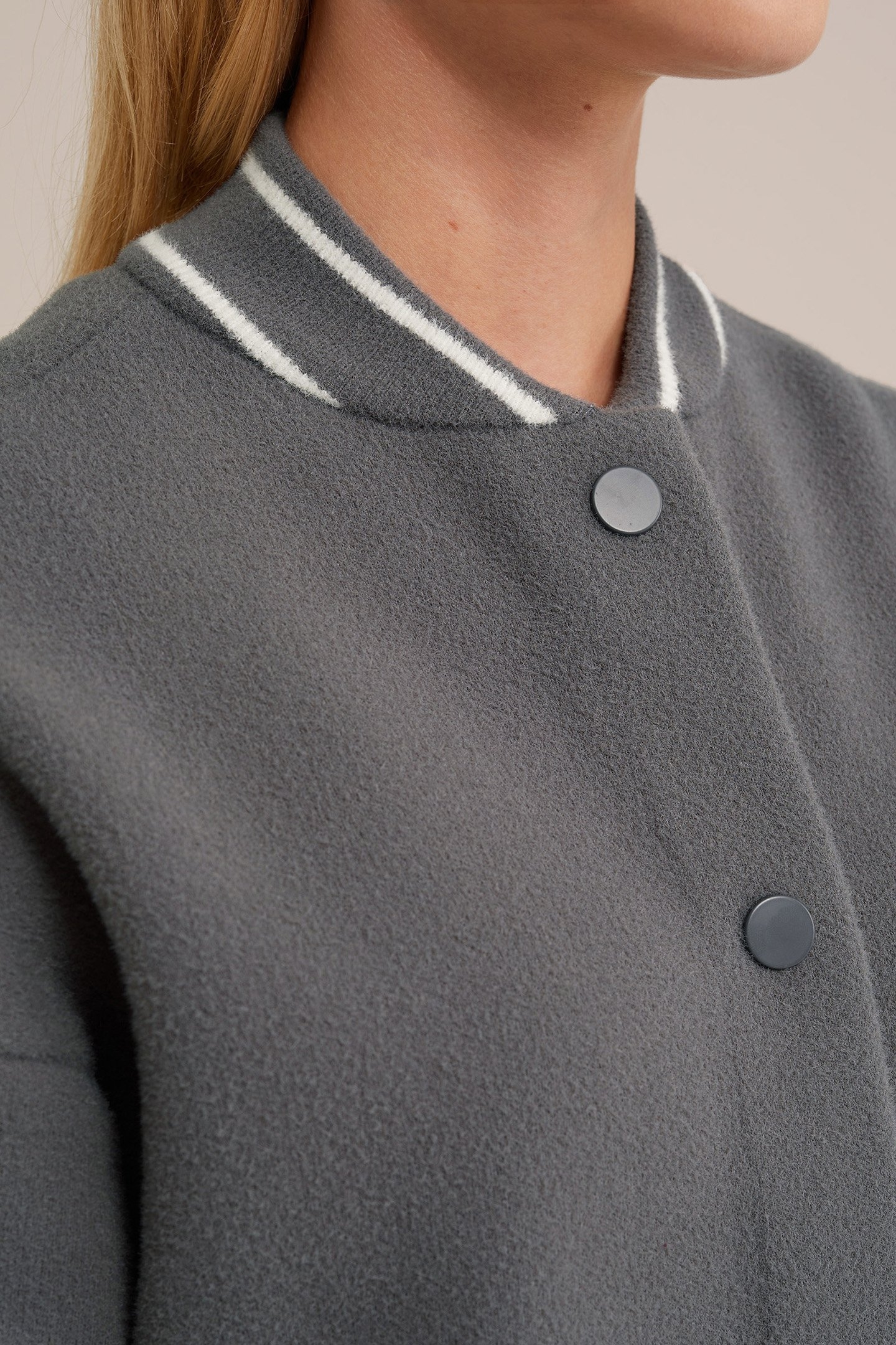 KNITTED CARDIGAN LIGHT GREY 6