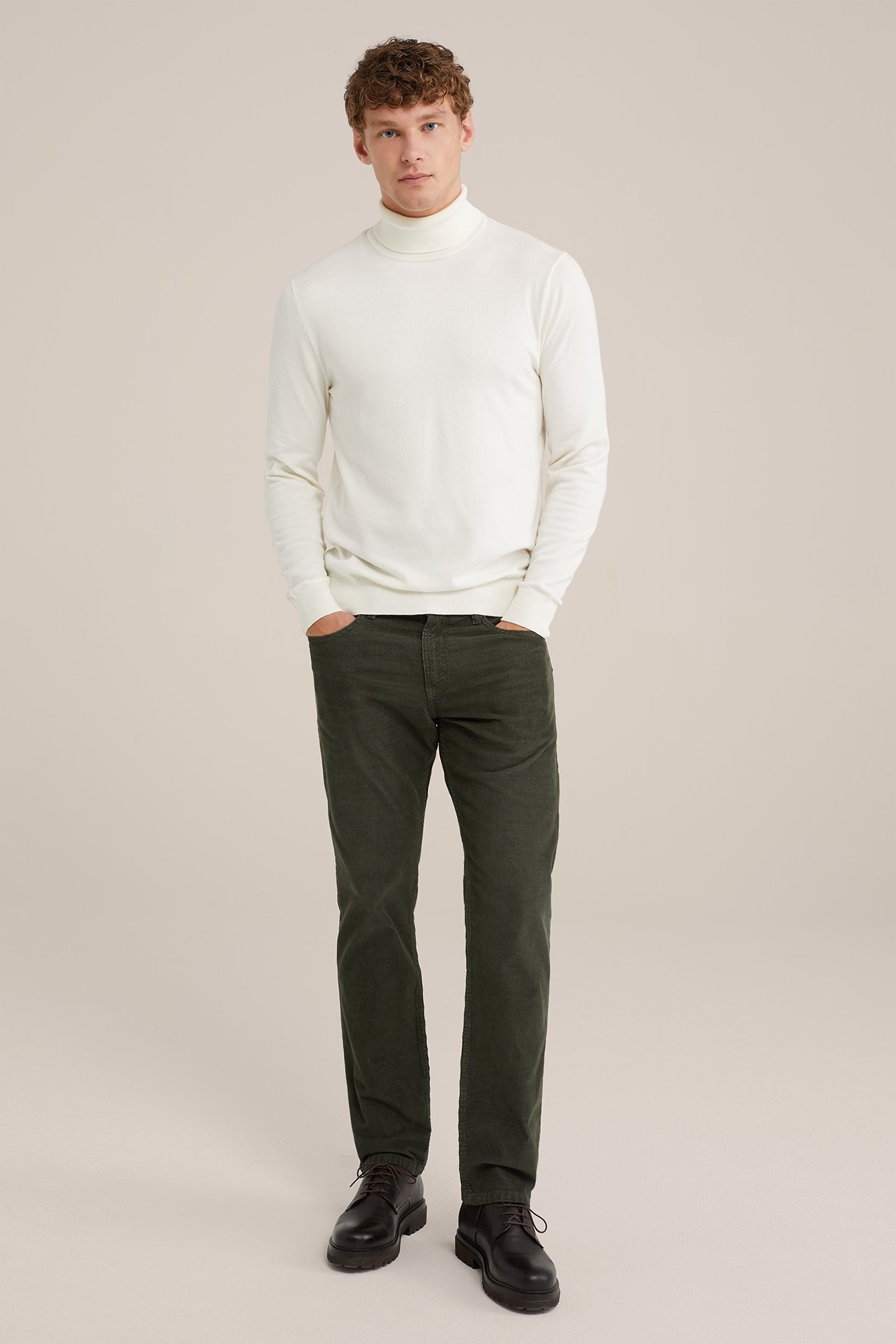 5-POCKET MID WAIST ARMY GREEN 4