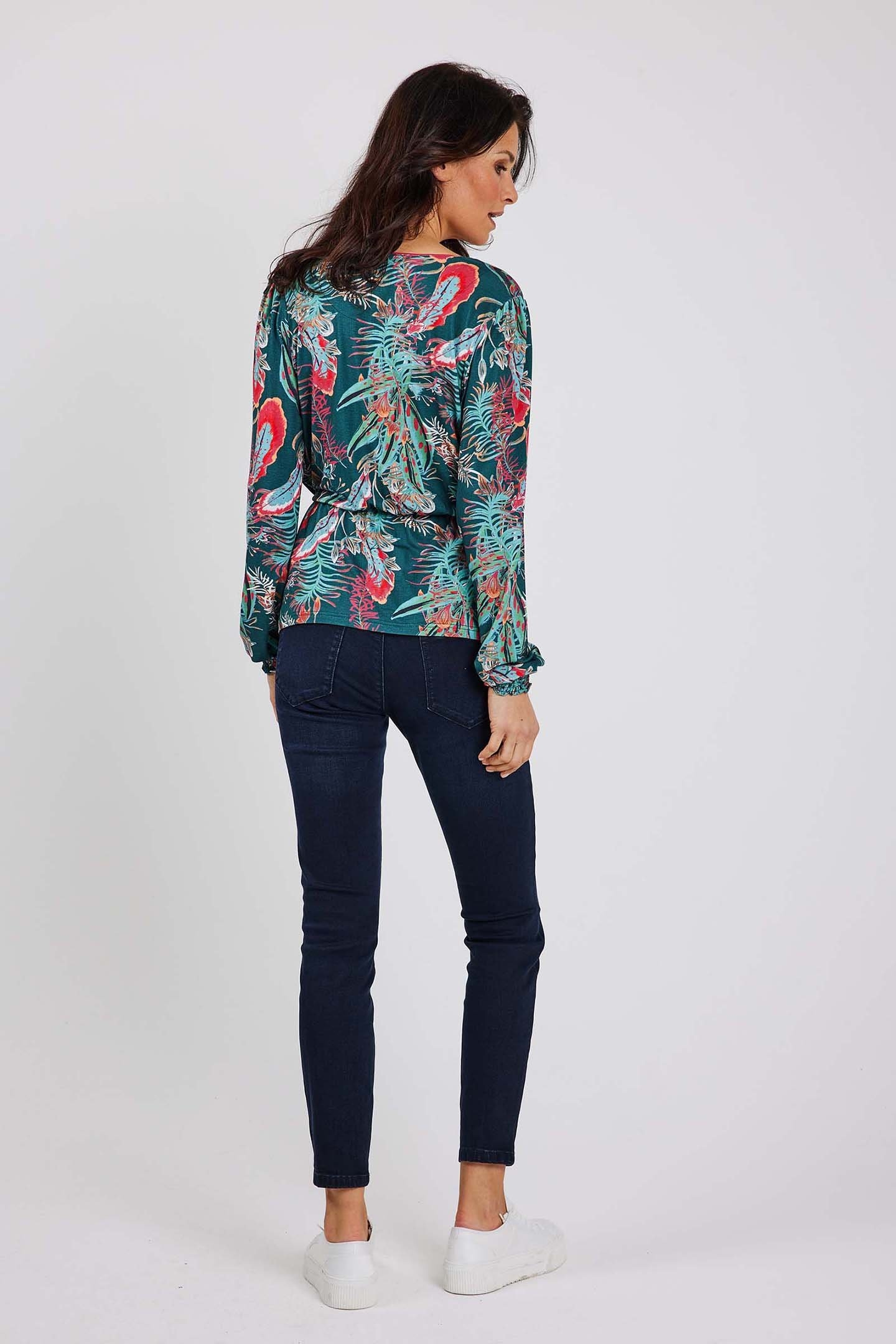 WIKKELTOP PEACH MEDITERRANEA GREEN WITH HONOLULU PRINT 3