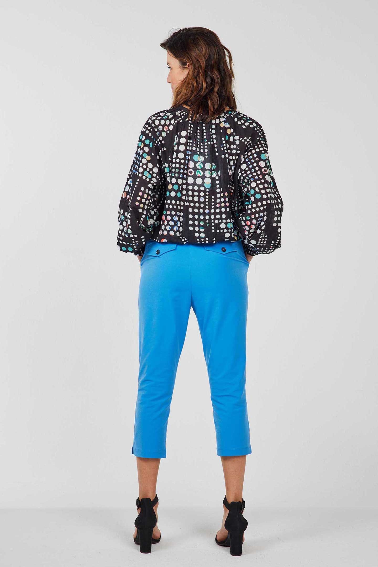 BLOUSE LIMA BLACK WITH SECRET DOT PRINT 3