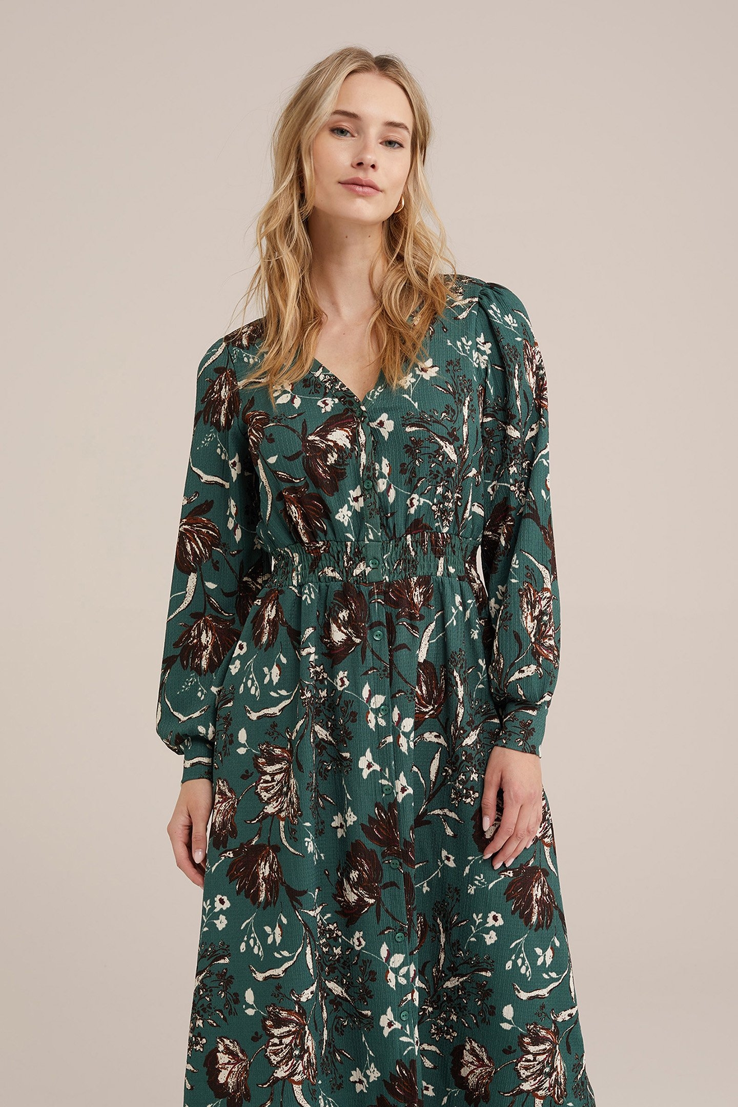 DRESS MID LENGTH GREEN 4