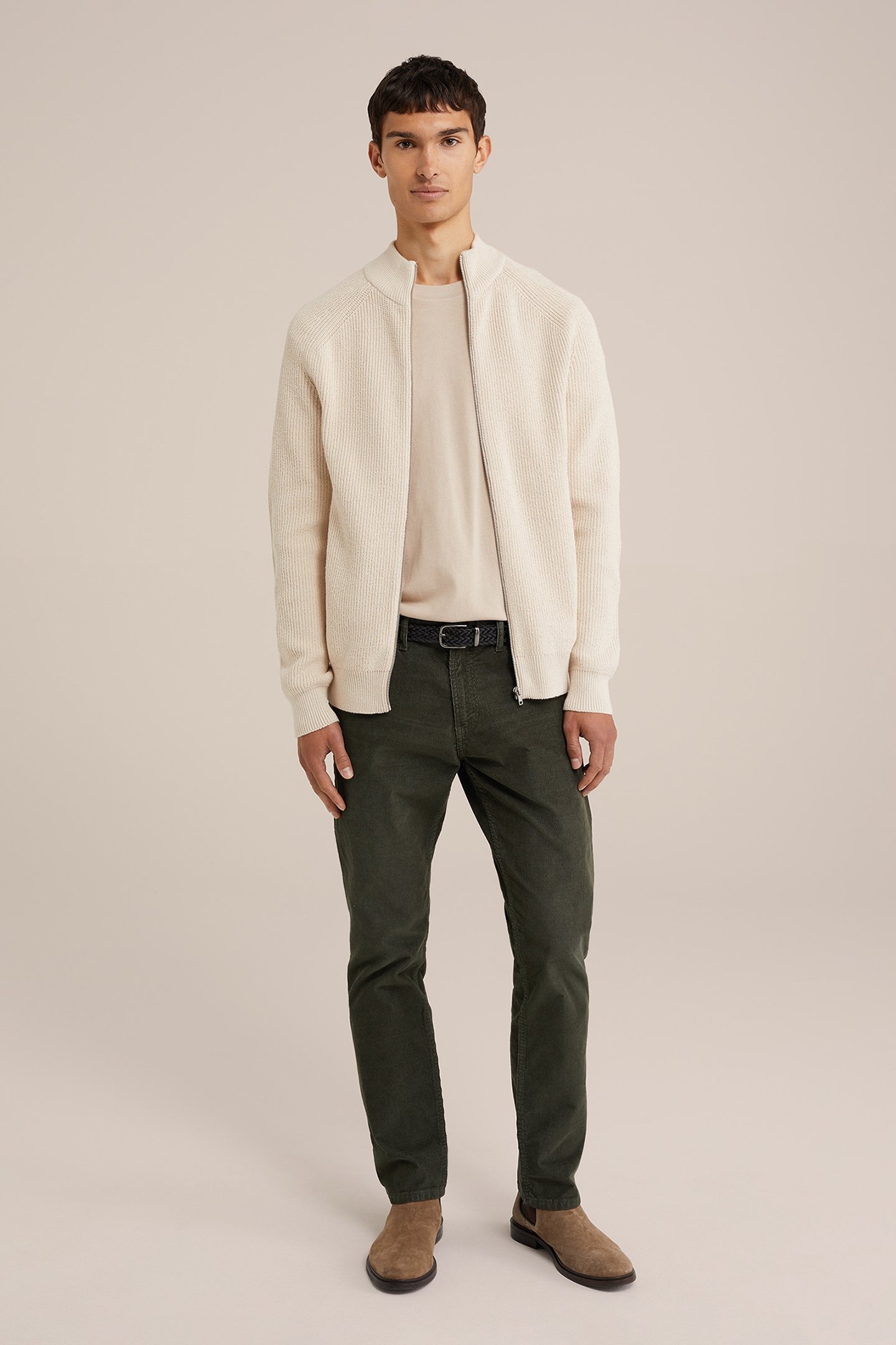 CARDIGAN WITH ZIPPER OFF-WHITE 3