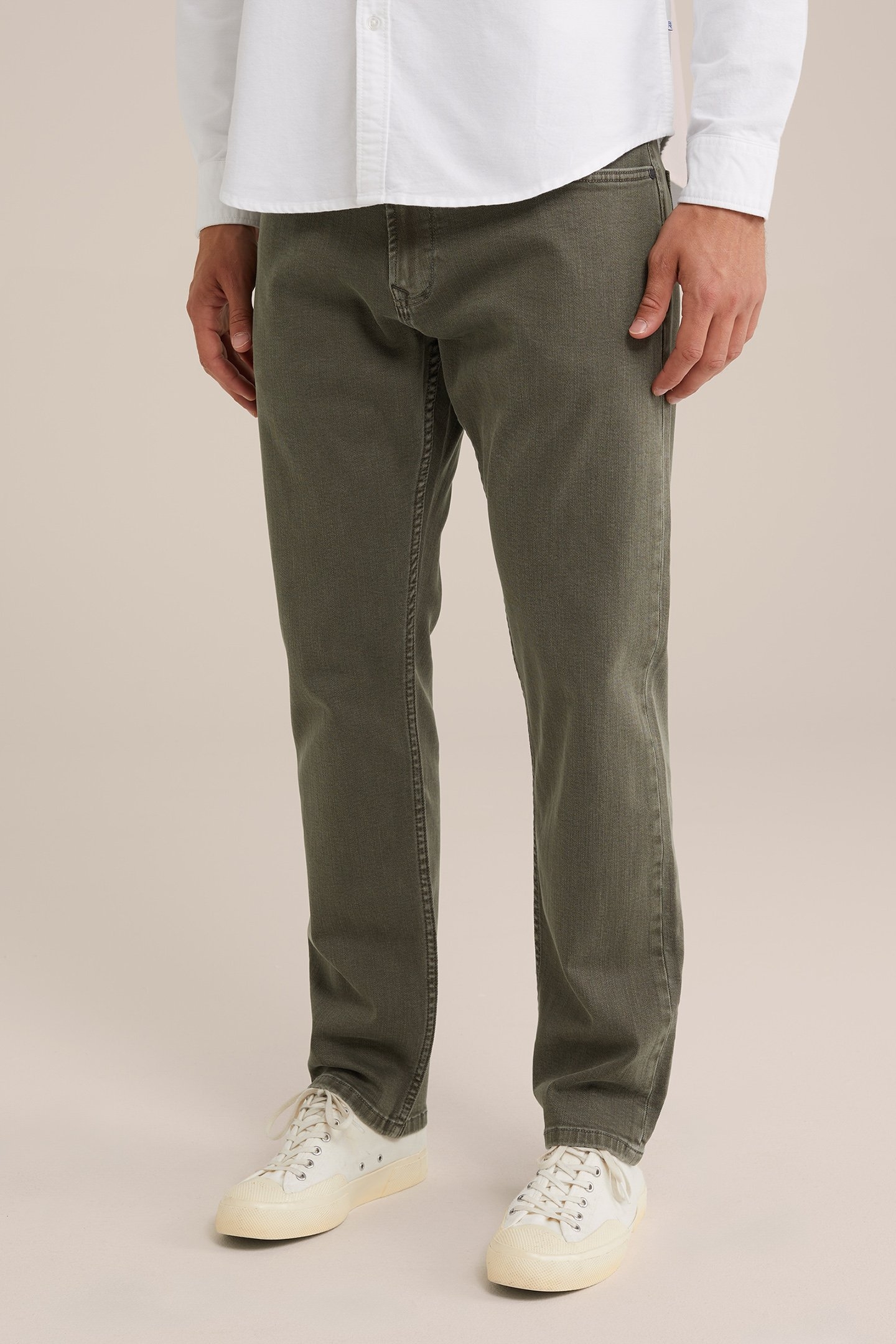 5-POCKET MID WAIST ARMY GREEN 1