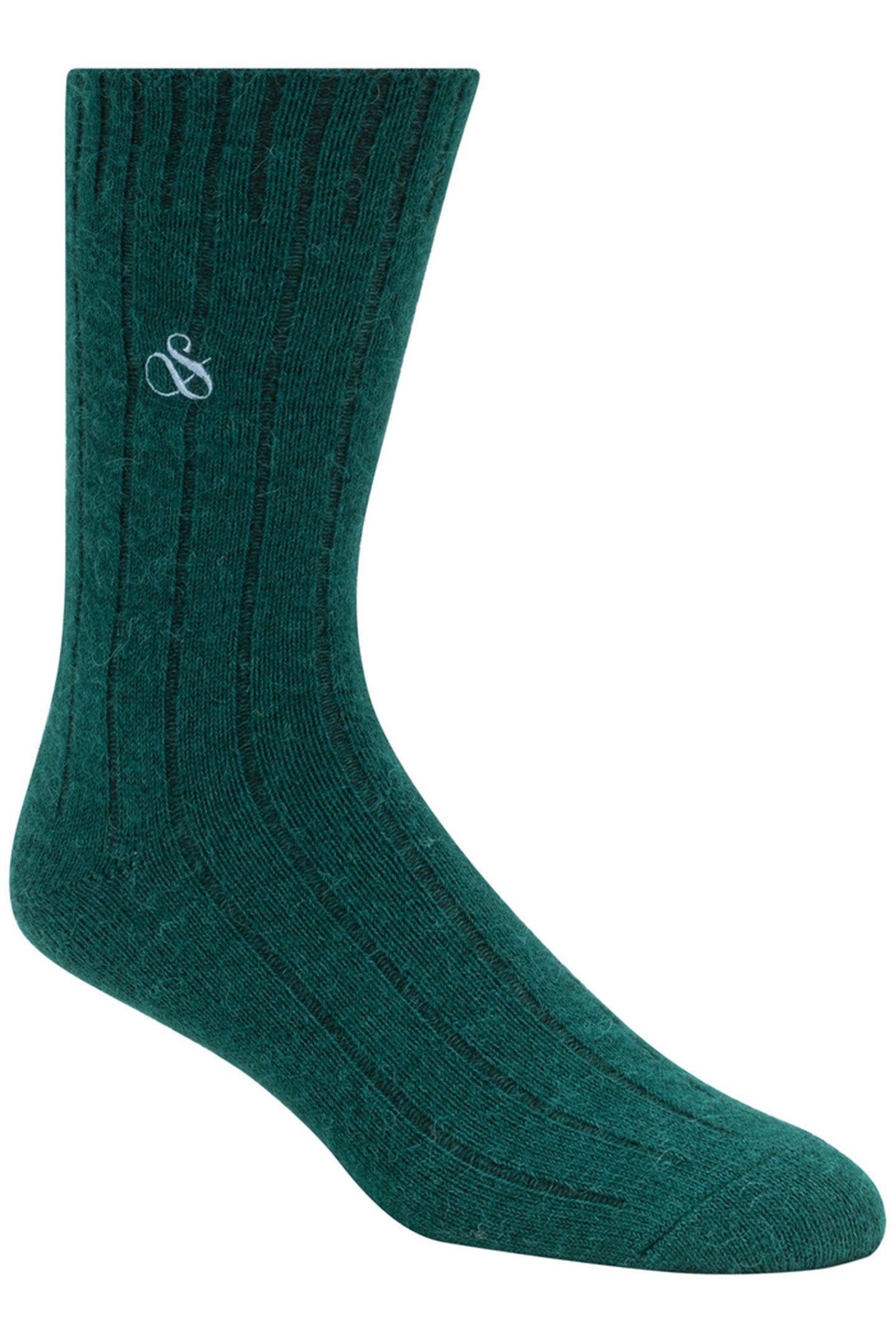 1PK MENS NON TERRY CREW GREEN 1