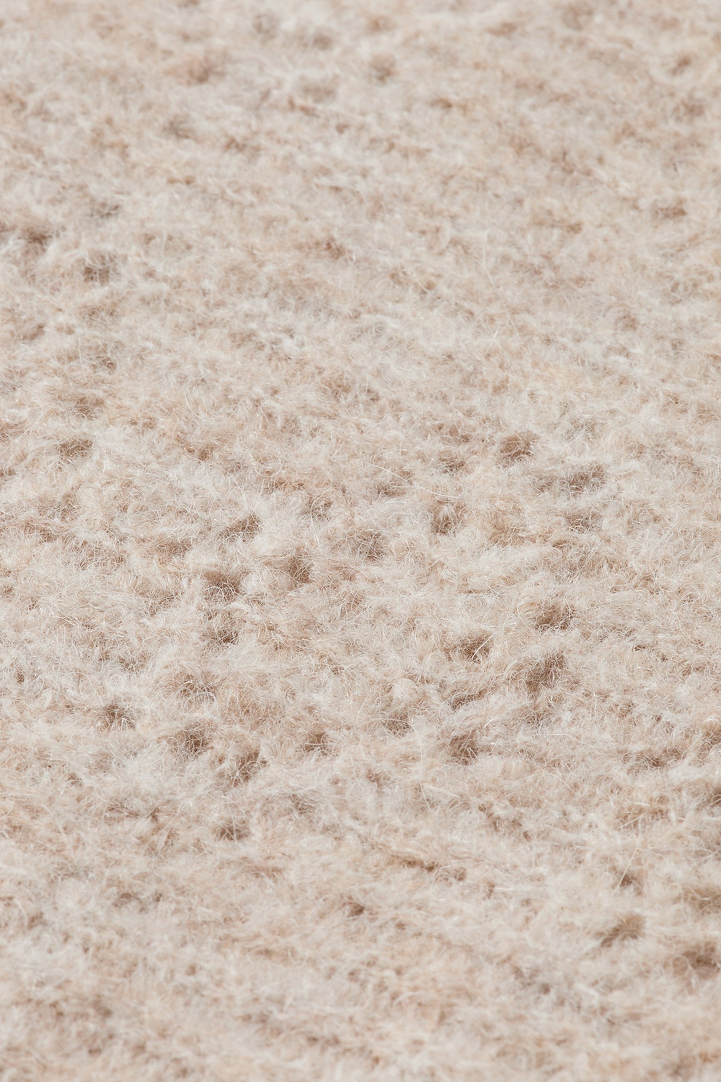 BOUCL V-NECK RELAXED PULLOVER OATMEAL MELANGE 3