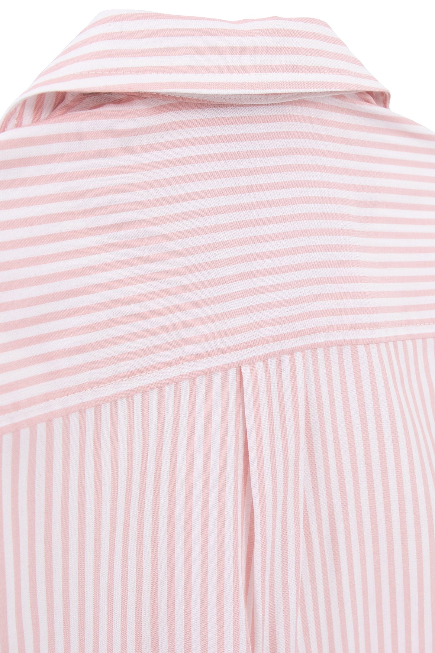 GIRLS’ PINK TROMPE-L'OEIL THIN STRIPED SHIRT 7