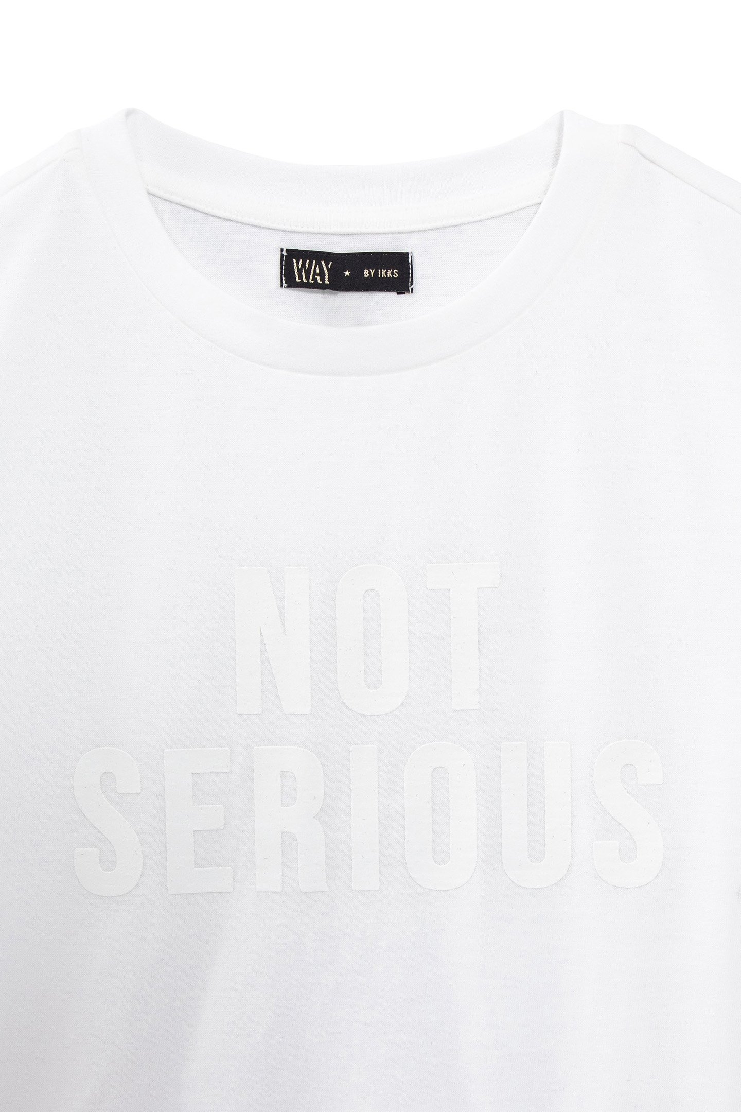 GIRLS’ OFF-WHITE ORGANIC COTTON T-SHIRT WITH RUBBER IMAGE 3