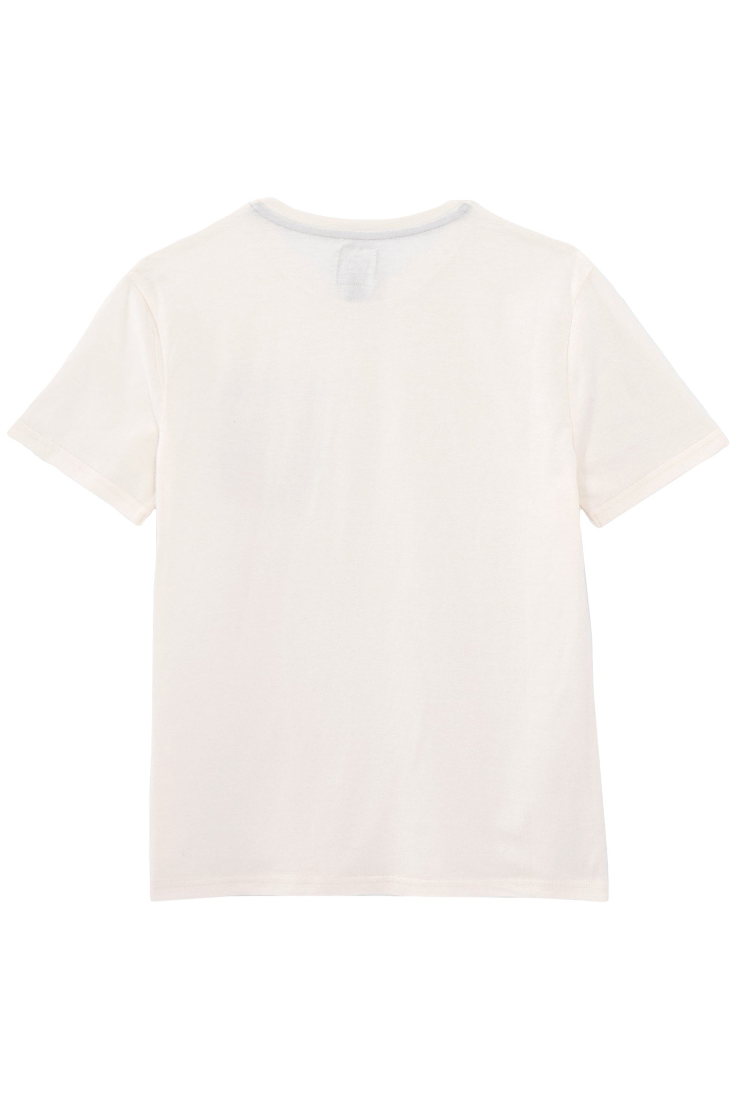 BOYS’ ECRU ORGANIC COTTON T-SHIRT, PALM TREE PRINT POCKET 2