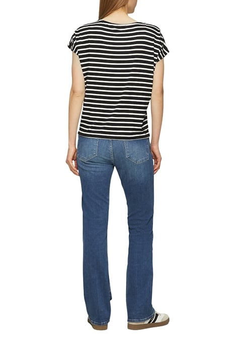 S.OLIVER T-SHIRTS GREY/BLACK 2