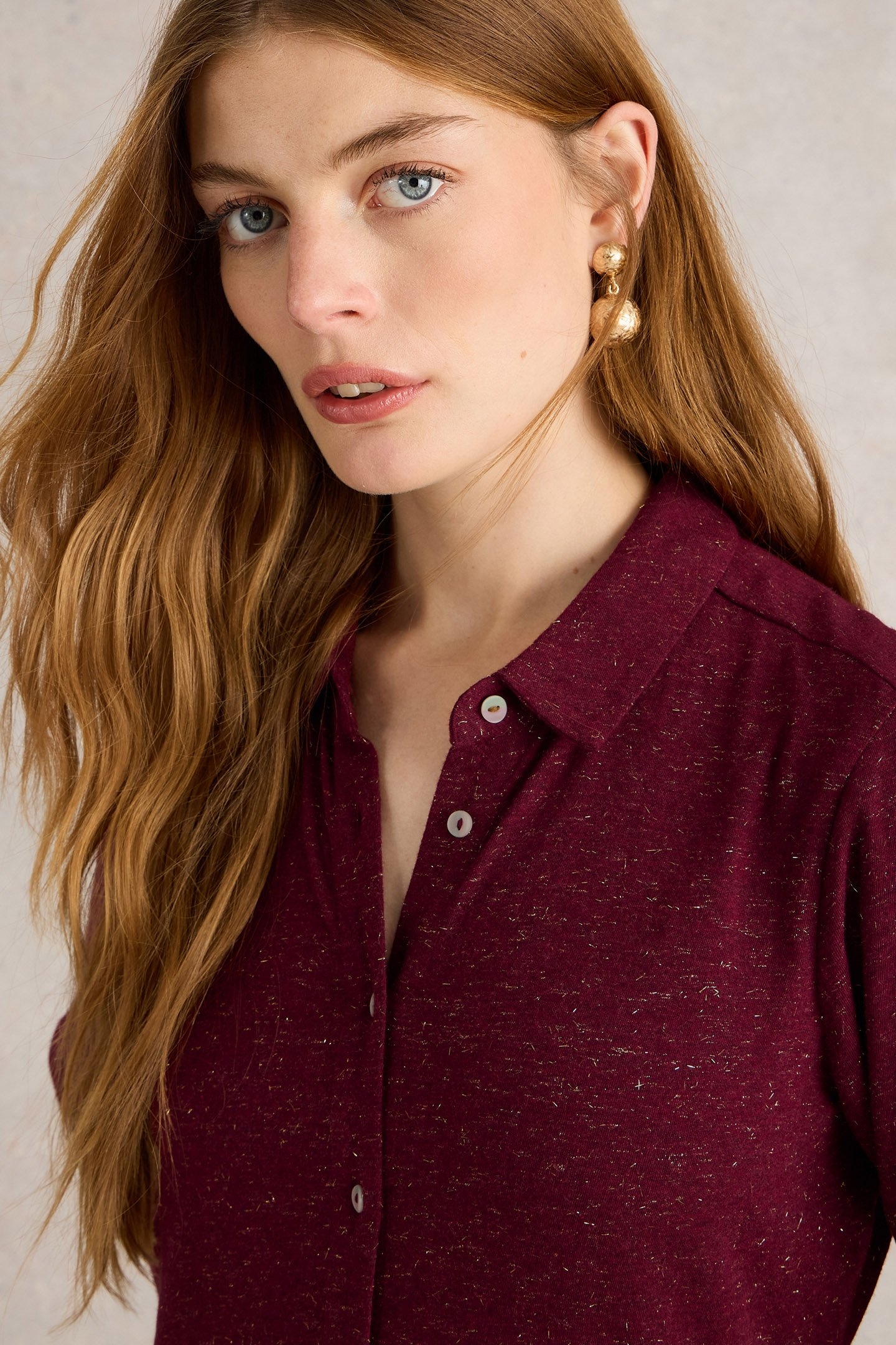 RUA SPARKLE JERSEY DRESS DARK PLUM 5