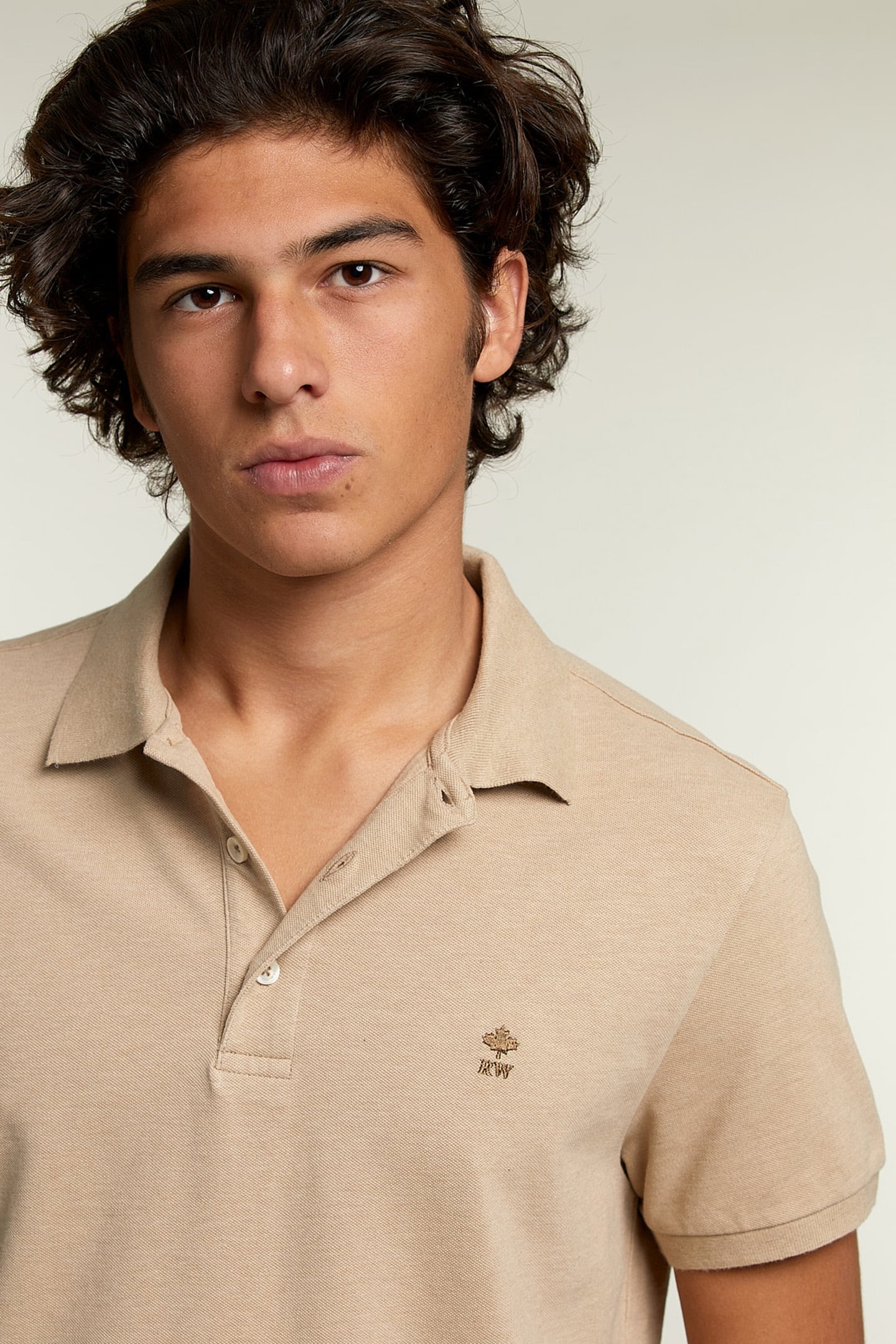 CUSTOM FIT PIMA COTTON POLO DUNE MIX 4