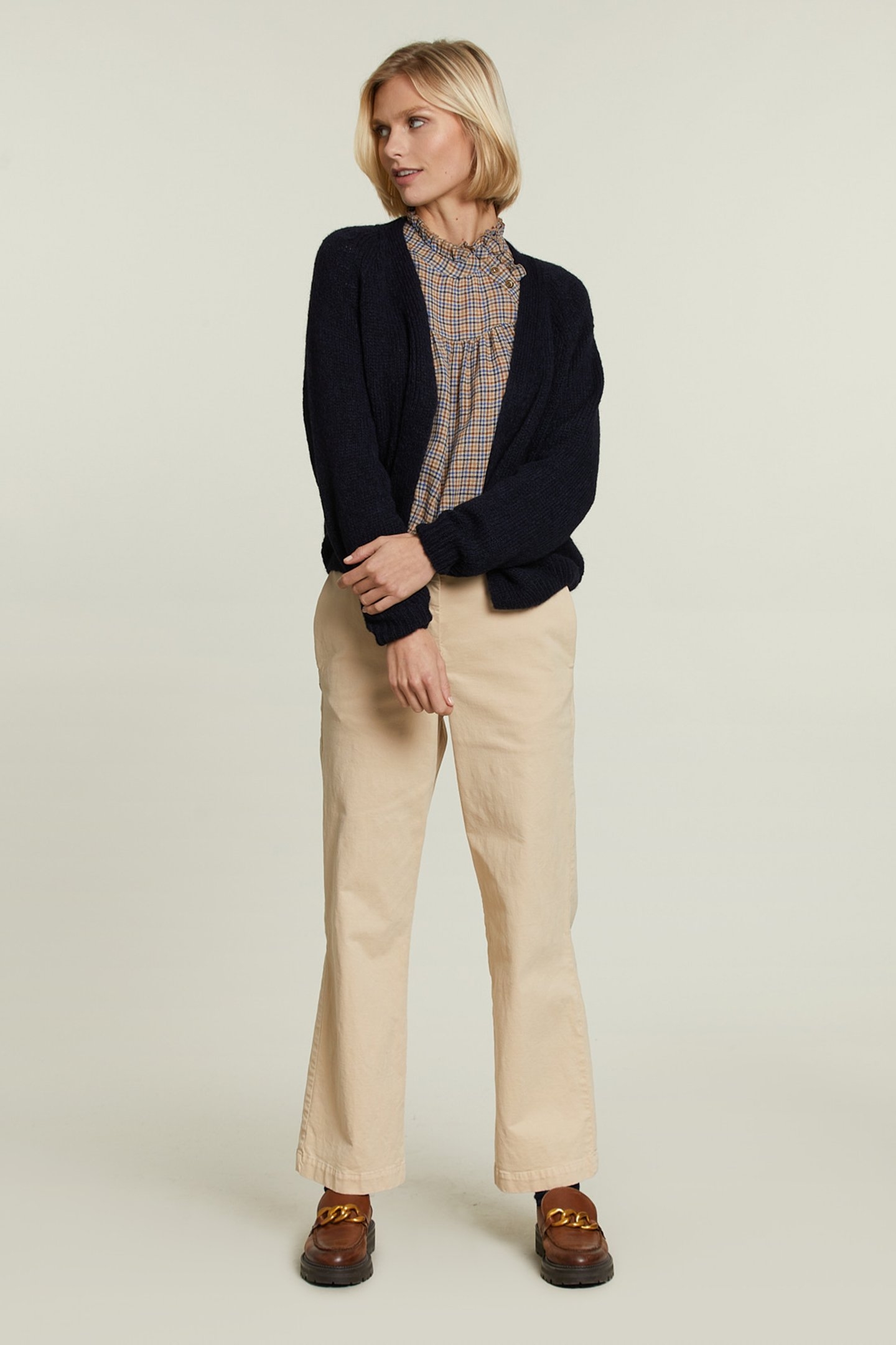 MULTI CHECKED SHIRT FANTASY NECKLINE 3