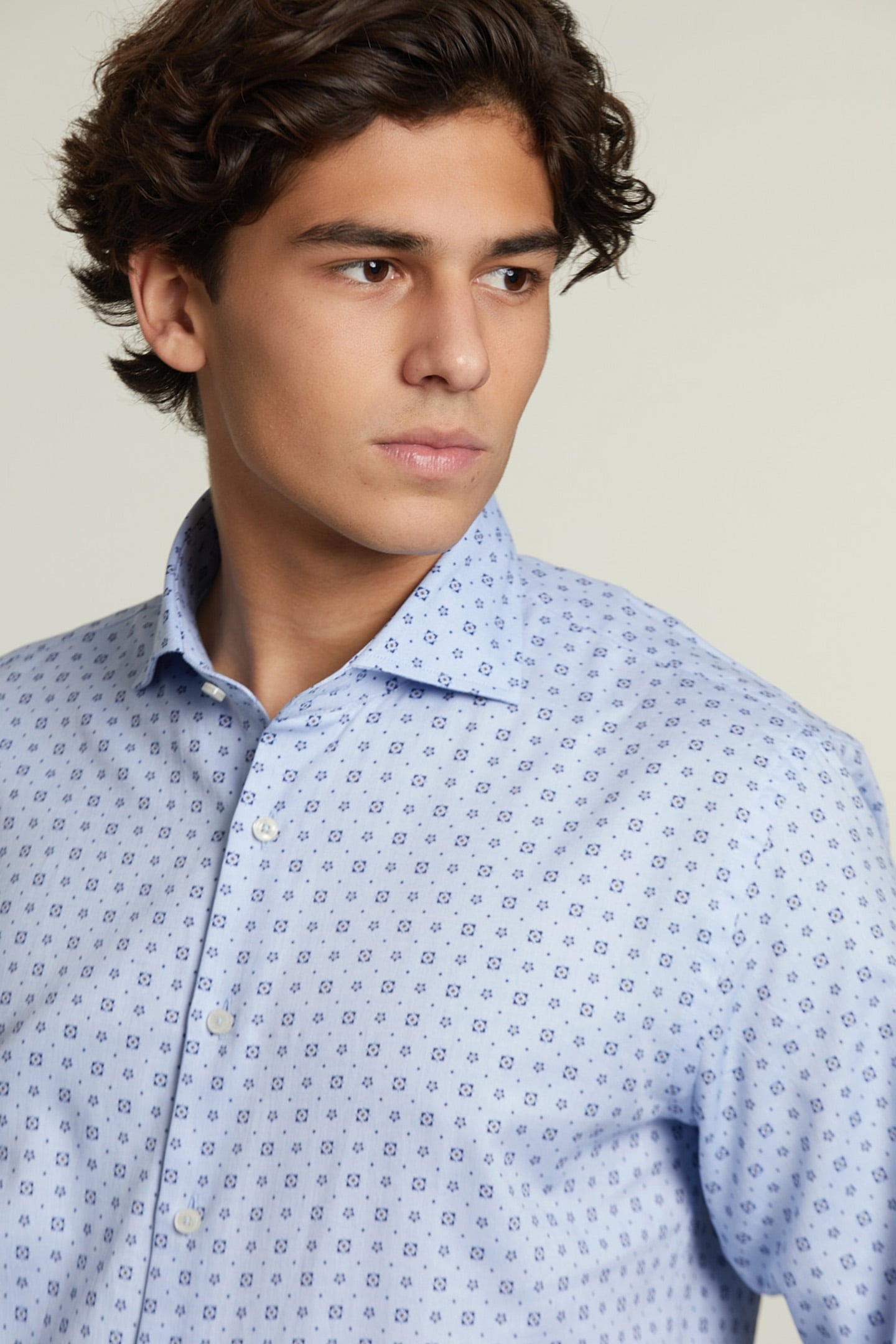 CUSTOM FIT FANTASY SHIRT BLUE 6